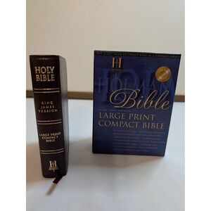 Holman King James Version Large Print Compact Bible Burgundy Bonded Leather